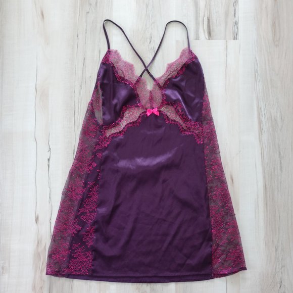 Victoria's Secret Other - Victoria's Secret Purple & Pink Lace Babydoll